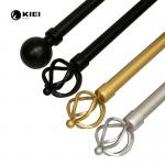 16mm Black Telescopic Pipe Curtain Rods BKS SN Color for sale