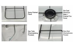 China Iron Three Burner Gas Stove Household Kitchen 3 Burner Gas Hob With Cover supplier