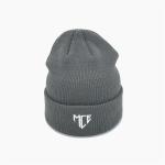 Unisex Gray Acrylic Polyester Knit Beanie Hats Personalized Color for sale