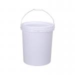 Personalized Thickened PP White Plastic Pail Bucket Storage Container With Screw Cap for sale
