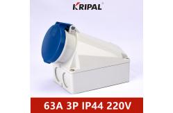 China 63A IP44 Waterproof European Surface Mounted Socket IEC Standard supplier
