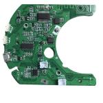 0.1mm Min Line 1.6mm FR4 Electronic Circuit Board with White Silkscreen and Green Solder Mask One-stop service for sale