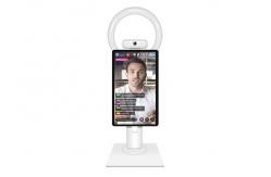 China White Android 11 Live Stream Machine Set With Beauty Light And Camera supplier