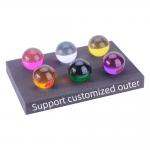 40mm 50mm Transparent Juggling Balls Red Blue Acrylic Crystal Ball Bead for sale