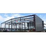 Q355B Prefabricated Steel Buildings / Metal Building Construction With Roof Wall System for sale