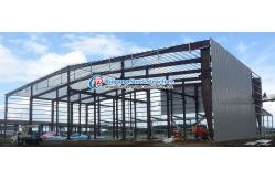 China Q355B Prefabricated Steel Buildings / Metal Building Construction With Roof Wall System supplier