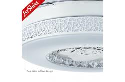 China Antique Style LED Ceiling Fan High Speed White Retractable Blades with Remote Control supplier