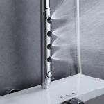 360 Swivel Spout Jet SPA Spray L Design Stainless Steel Shower Set