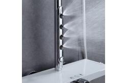 China 360 Swivel Spout Jet SPA Spray L Design Stainless Steel Shower Set supplier