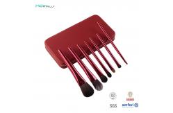 China Synthetic Hair OEM ODM 10 Pcs Makeup Brush Set With Cometic Pouch supplier