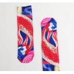 Quick Dry Colorful Picture 3D Printed Socks DTM Ground Toe Customized for sale