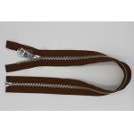 Euro Type Metal Open Ended Zips For Jackets , 36 Inch / 26 Inch Metal Zipper 8# for sale