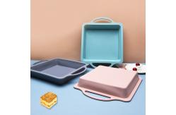 China Tasteless Rectangular Silicone Bread Pan 23x20cm supplier