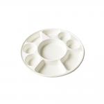 9 Divided Round Biodegradable Bagasse Tableware Party Plates Greaseproof