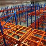 Warehouse Push Back Racking System Customized Pushback Racking System for sale