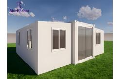 China Portable Prefab Steel Frame Expandable Container House With Long Life Service supplier