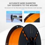 1.75mm 3D Printer Orange PLA Filament With Strong Toughness And Forming Technology FDM for sale
