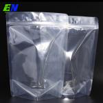 PET PE No Printing Stock Pouch Transparent Plastic Standing Pouch for sale