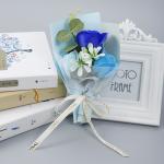 Mini small flower bouquet Christmas and Valentine's Day rose soap flower gift box to match wedding souvenirs for sale