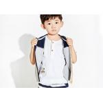 Spring / Fall Kids Boys Clothes Boys Zip Up Hoodies Sleeveless Vest Outfits for sale