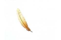 China Exquisite Feather  Metal Feather Bookmark Ideal Gift Support  Classical Through Carved supplier