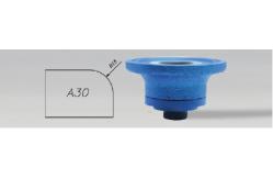 China Segmented Portable Carving Diamond Profile Wheel For Stone Slab Edge Profiling supplier