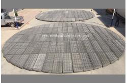 China Diameter 11000mm Wire Mesh Demister Pad Round  For Absorption Tower supplier