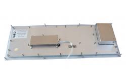 China IP65 Waterproof Industrial Panel Mount  Stainless Steel KVM Keyboard With Trackball supplier