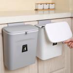 Home Cabinet Door Toilet Bathroom Living Room Kitchen Hanging Creative Sanitary Bucket Wastebasket Slide Wall Hanging Trash Can for sale