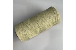 China Polypropylene Fibrillated Twisted Thread For Sausage Loop Twine 460Tex 2ply Beige supplier