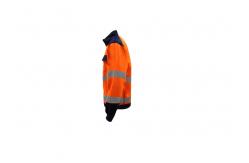 China Sattin Woven Orange 250GSM Reflective Jacket Retro 3M Strip 9910 supplier