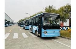 China 7m Zero Emission Integral Power Steering 24 Seat Electric Minibus supplier