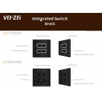 Push Button Modbus Wall Switch Aluminum Panel Multi Color Tact Switch for sale