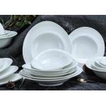 Swirl Emboss 16pc Dinner Set Irregular For Wedding Party