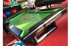 China 0.9mm PVC Air Sealed Billiard Inflatable Snooker Table With Stand supplier