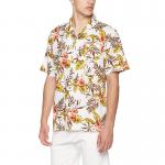 Tropical Rainforest Men'S Printed Short Sleeve breathable linen shirt for sale
