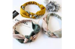 China Satin Silk Elastic Hair Bands Custom Elastic Ribbon Hair Ties supplier