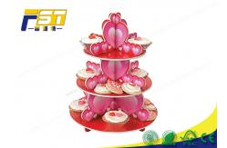 China OEM ODM Cardboard Cake Display Stand Digital Printing Environmental Protection supplier