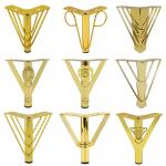 Wholesale Furniture Hardware Accessories Y-shaped Sofa Legs Gold Cabinet Bed Legs and Metal Sofa Legs for sale