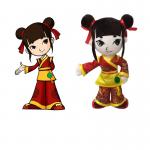 ISO9001 Polypropylene Cotton Filled Plush Mascot Toy