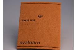 China Embossed Recessed Logo Jean Leather Patches Custom For Garments supplier