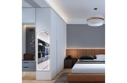 China LED Full Length Mirror With Lights Arched Aluminum Adjustable Lighting High Visibility supplier