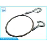 High Tensile Stainless Steel Wire Rope Sling 1/16 With Double Spring Hook