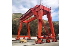 China 40t Double Beam Rubber Tyred Gantry Marble Port Container Lifting Equipment supplier