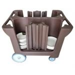 Polyethylene Plastic Adjustable Dish Caddy Conveniently Transport Store Plates for sale