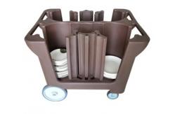 China Polyethylene Plastic Adjustable Dish Caddy Conveniently Transport Store Plates supplier