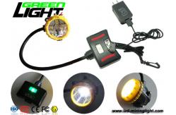 China IP68 208lum 15000lux Semi Corded Led Miners Cap Lamp supplier