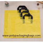 Thickness 0.1mm Yellow PE Die Cutting Hand Bags for sale