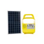 9W 6000mah Portable Solar Camping Light With Bluetooth Radio for sale
