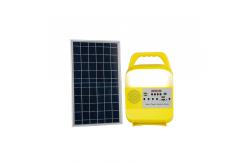 China 9W 6000mah Portable Solar Camping Light With Bluetooth Radio supplier